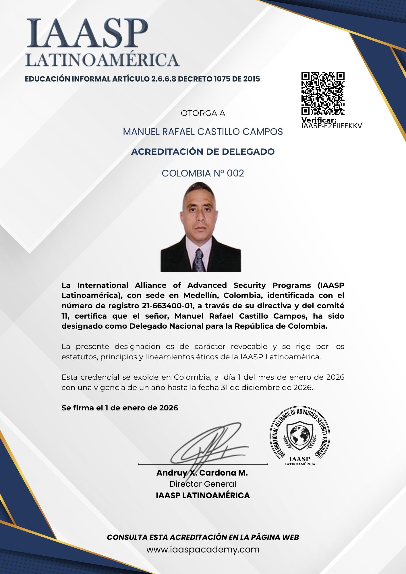 Manuel Rafael Castillo Campos 